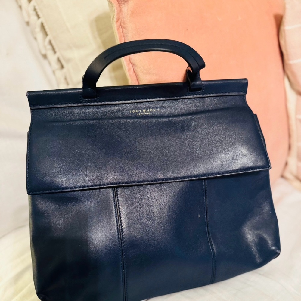 Tory Burch Midnight Blue Satchel